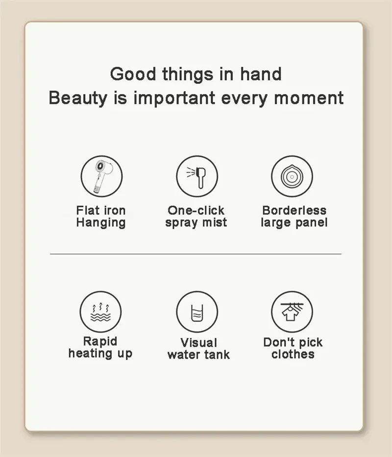 Mini Portable Handheld Garment Steamer Fabric Steam