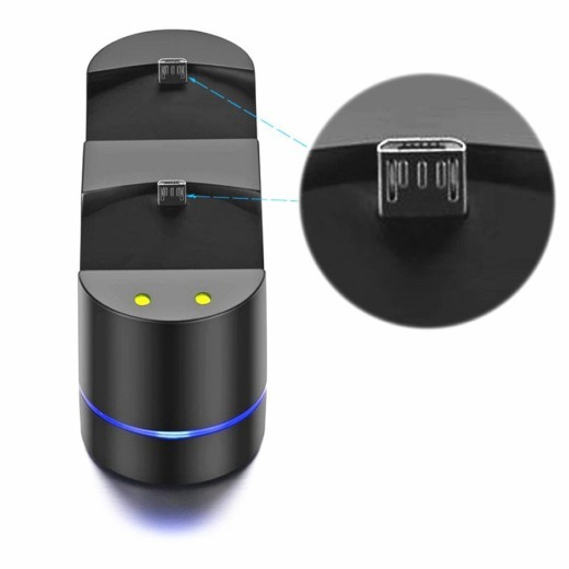 Playstation 4 Charger Kit Dual Usb Charging Dock Station Stand For Ps4 Controller