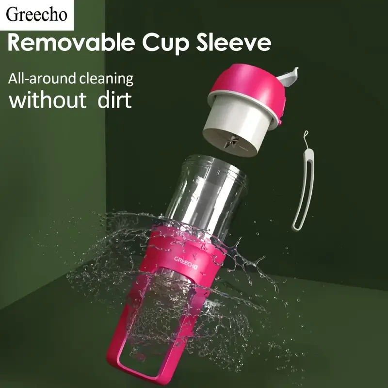 Portable Juice Blender - USB Rechargeable, 12 oz Personal Blender for Shakes and Smoothies