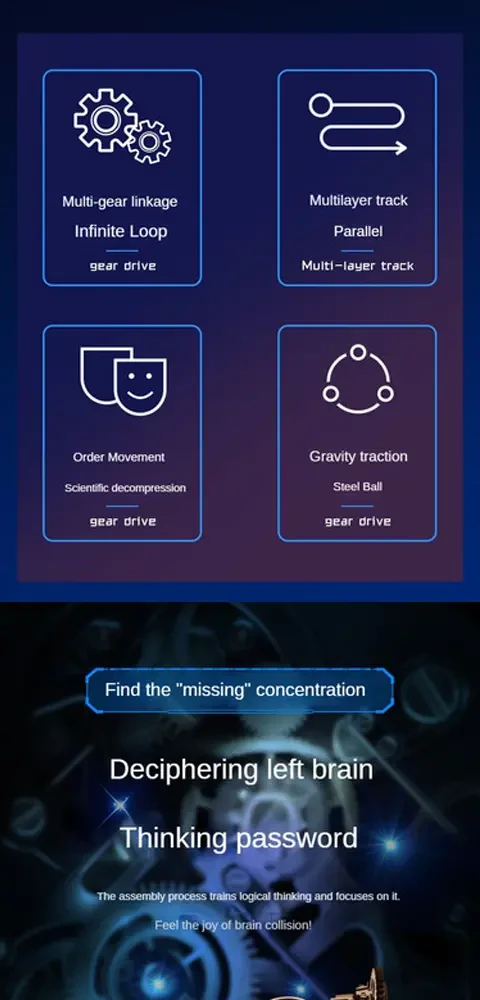 3D Wooden Jigsaw Puzzle Machine - DIY Hand-Assembled Track Ball Puzzle for Adults, Portable Cube Design in Khaki