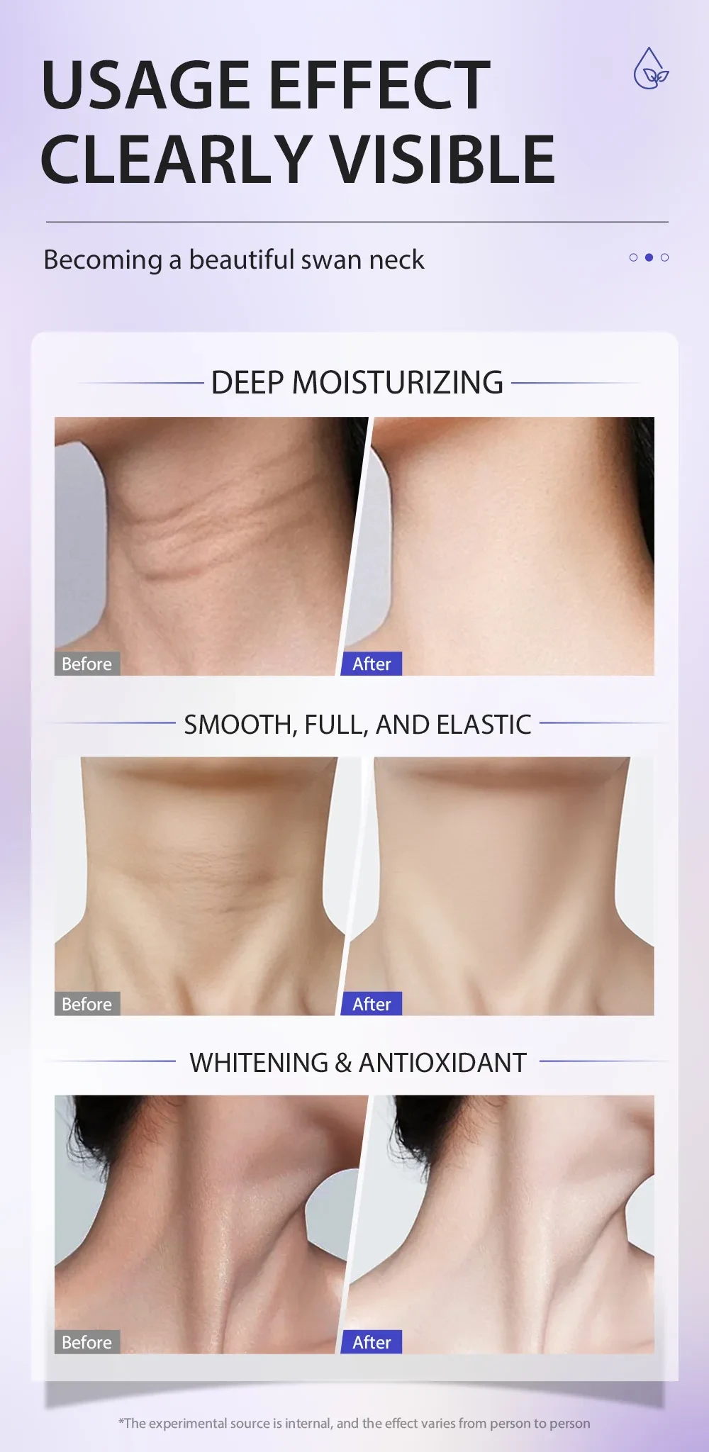 Neck Wrinkle Removal Cream Tightening Firming Fade Fine Lines Anti-Aging Necklines Lifting Shaping Beauty Neck Cream