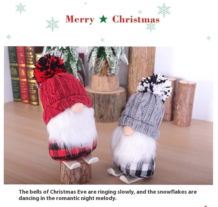 Christmas Decoration Supplies Ski Doll Christmas Small Ornaments