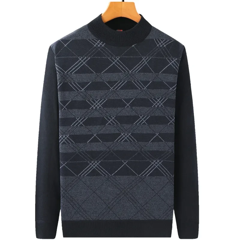 Dad Sweater With Velvet And Thick Middle-aged Men's Grandpa