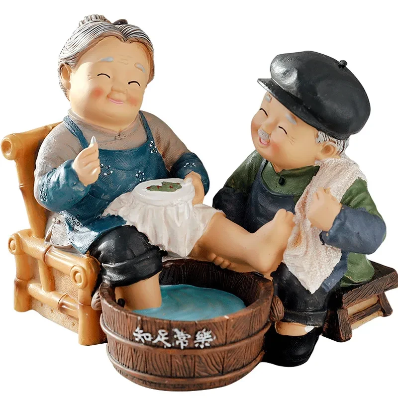 Creative Elderly Decoration Living Room Wine Cabinet Old Grandpa Milk