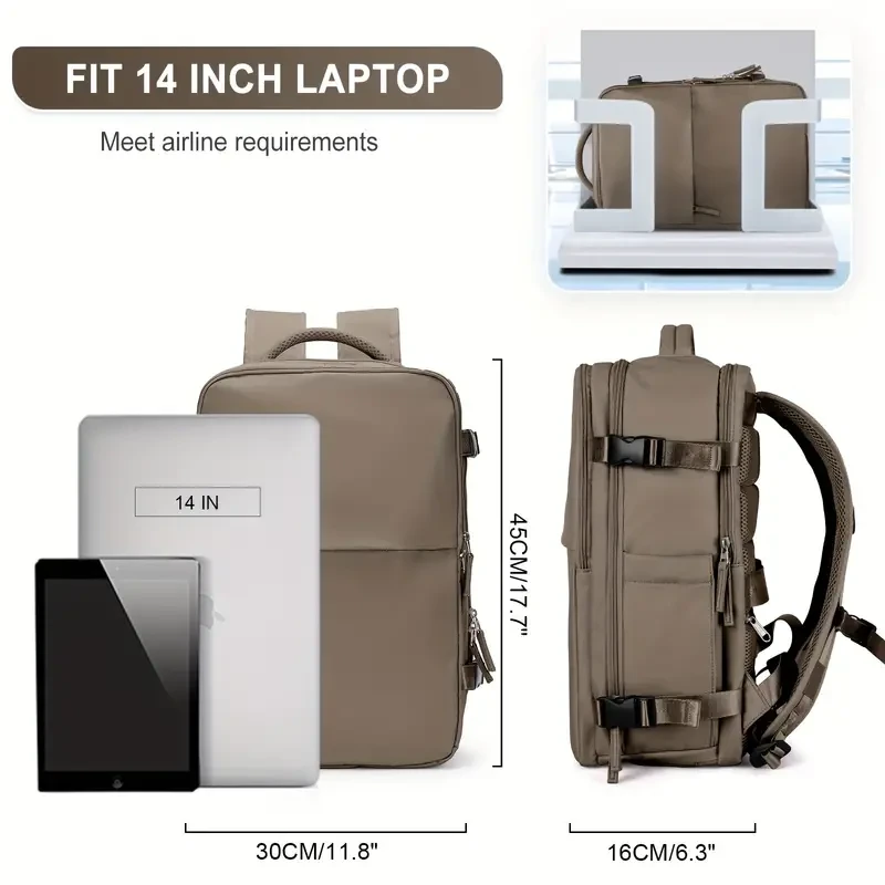 Large Capacity Waterproof Backpack for Women and Men