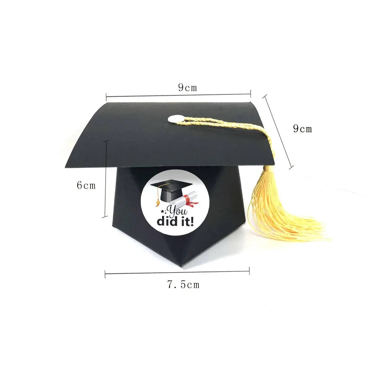 Bachelor Hat Box Graduation Celebration Party Candy Box