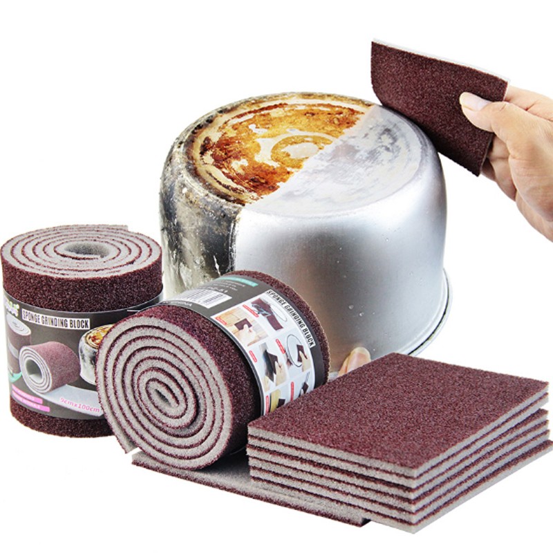 Magic Melamine Sponge Eraser  Carborundum Kitchen Scrub for Pots, Pans, and Utensils