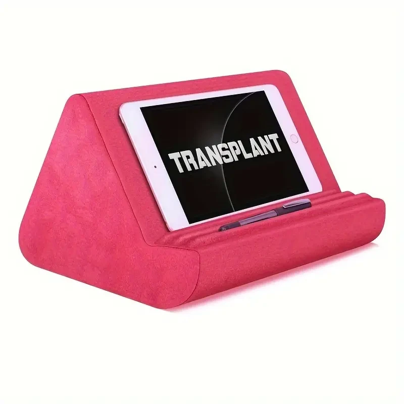 Soft Tablet Stand Pillow With Pocket, Tablet Cushion Stand, Adjustable 3 Viewing Angle