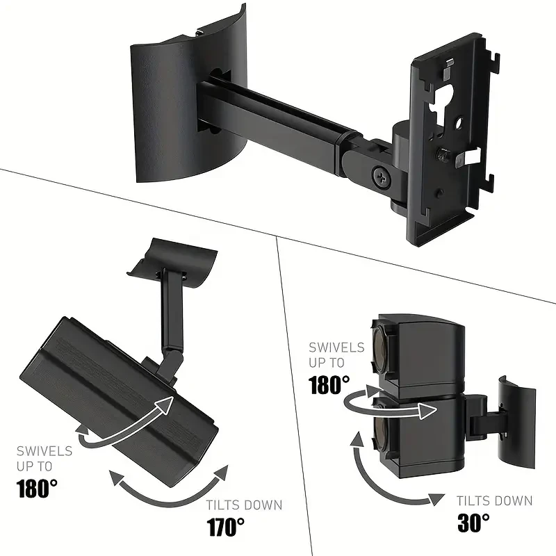 Wall Speaker Stand Stainless Steel Mount Bracket Durable Wall Mount Bracket For BOSE-Speaker UB-20II