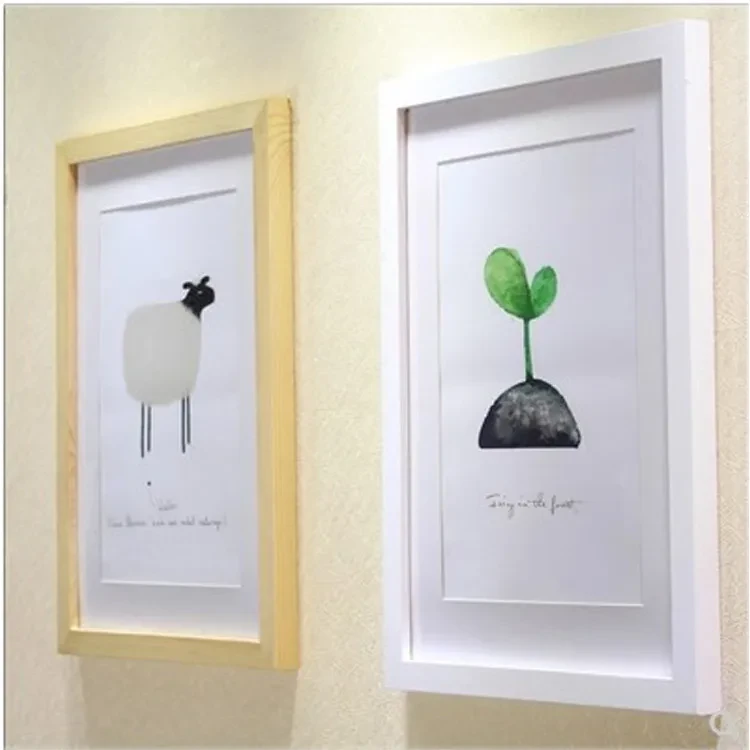 Rectangular Solid Wood Photo Frame Photo Wall Wall