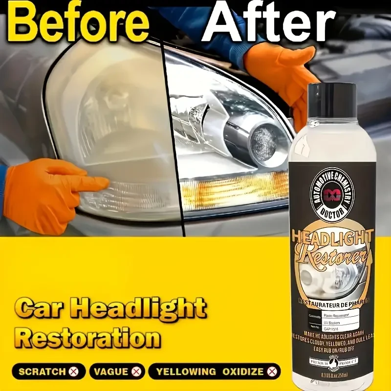 Car Headlight Restoration Fluid