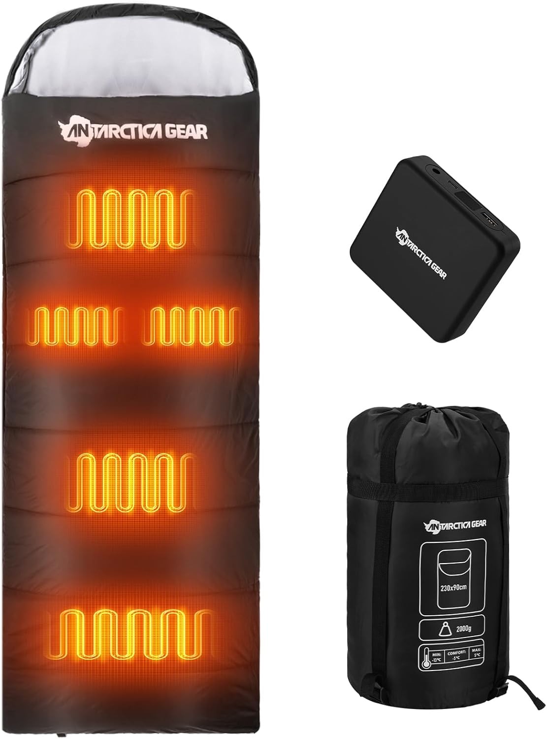 ANTARCTICA GEAR Heated Sleeping Bag