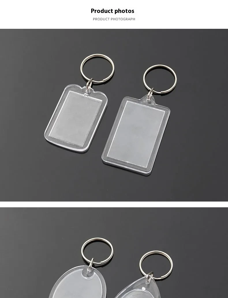 Empty Shell Transparent Acrylic Photo Frame Plastic