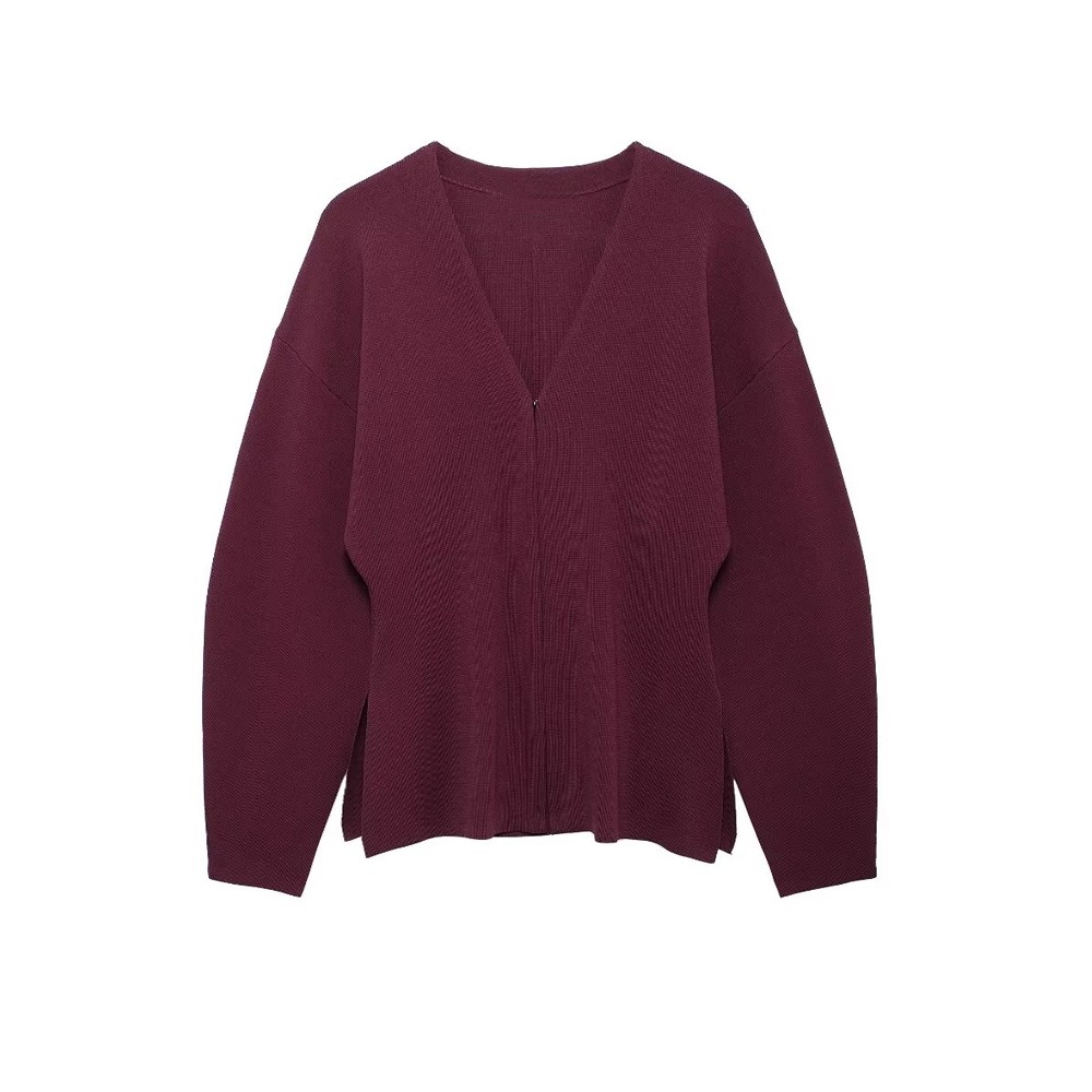 Women's Front Hook Fitted Knit Cardigan