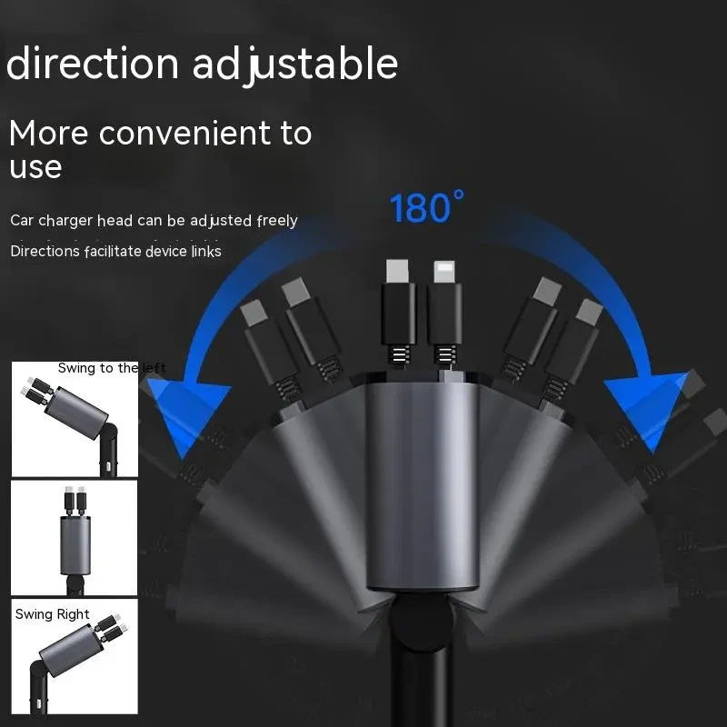 Metal Car Charger 100W Super Fast Charging