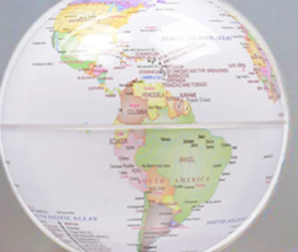 Round LED World Map Floating Globe Magnetic Levitation