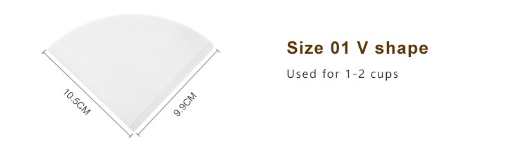 TIMEMORE Coffee Filter Paper 50pcs V-Shaped Hand Drip Filter for Pour-Over