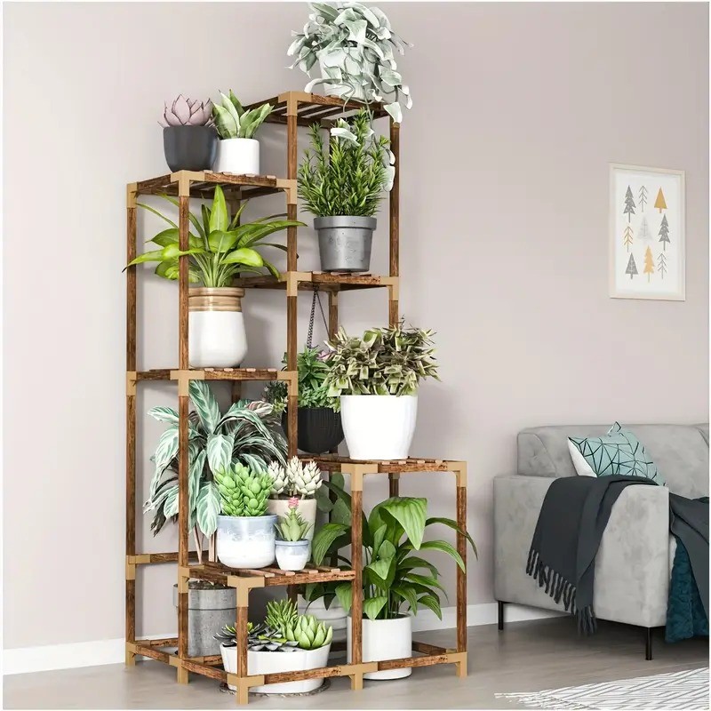 6-layer corner flower rack