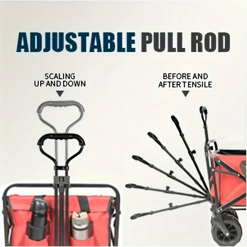 Collapsible Heavy Duty Beach Wagon Cart