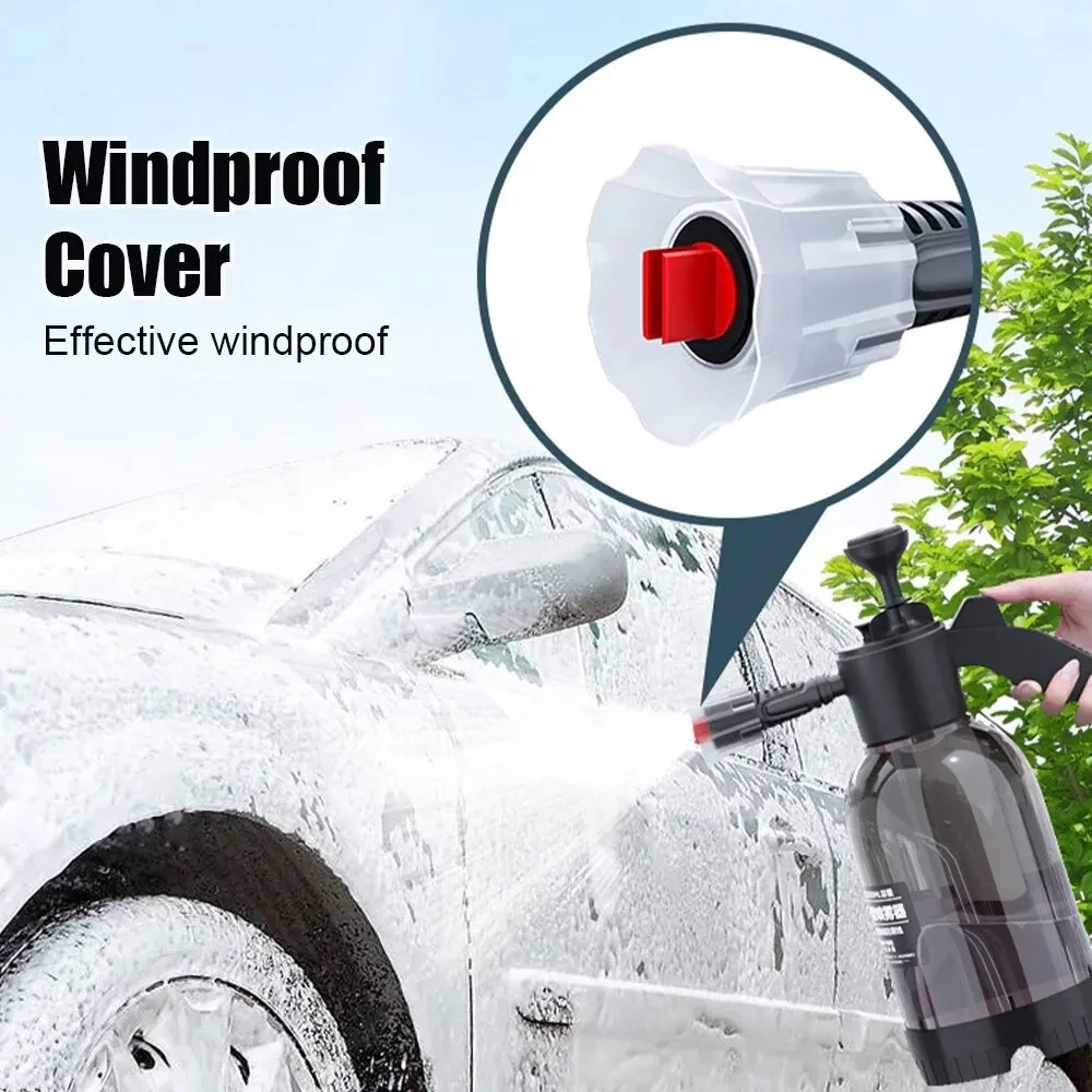 2L Car Washing Foam Spray Pot  Hand Pressure Spray with Pressure Relief Valve