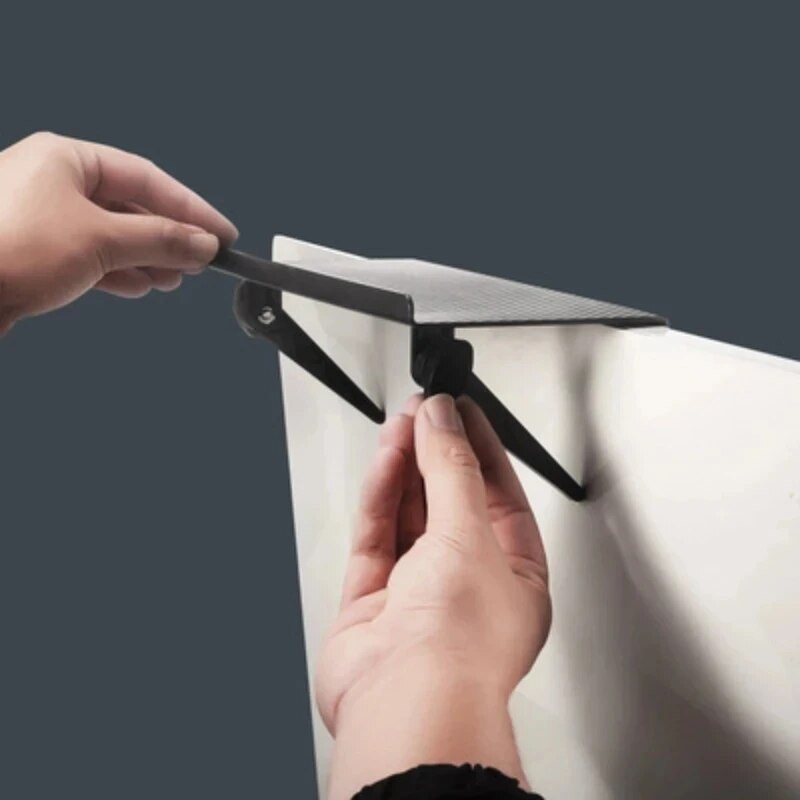 Computer & TV Screen Storage Rack  Wireless Router & Set-Top Box Organizer, No-Perforation Bracket