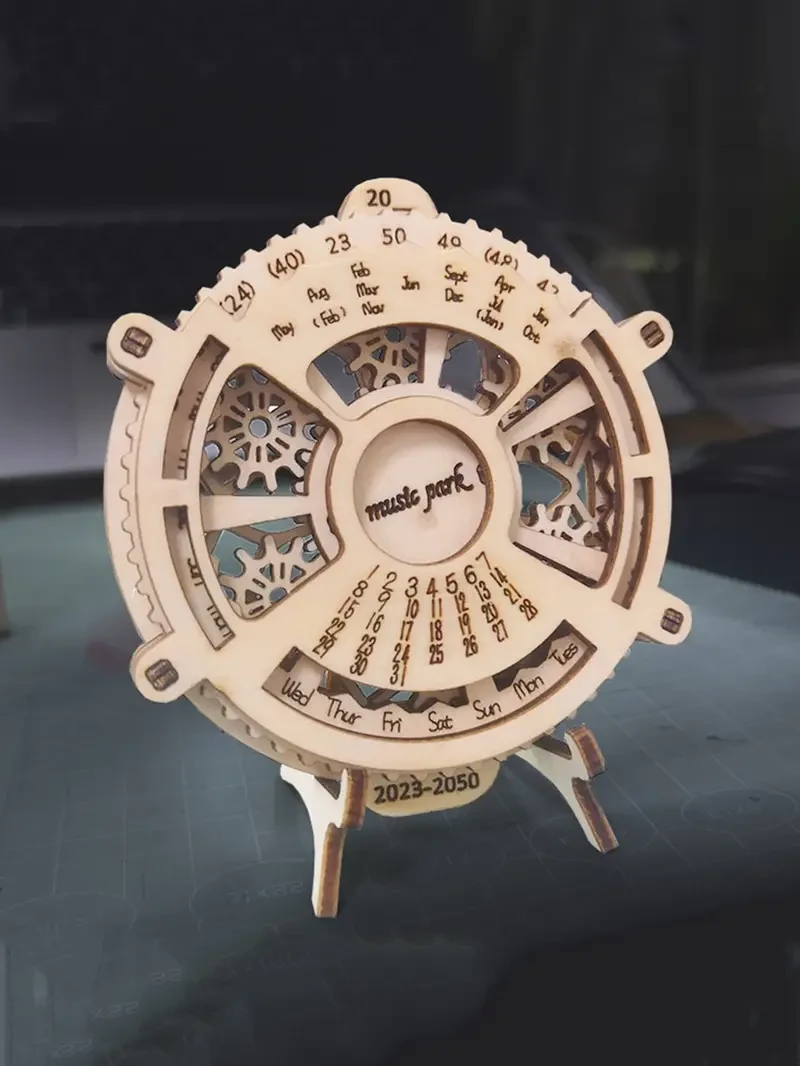 3D Wooden Puzzle Perpetual Calendar