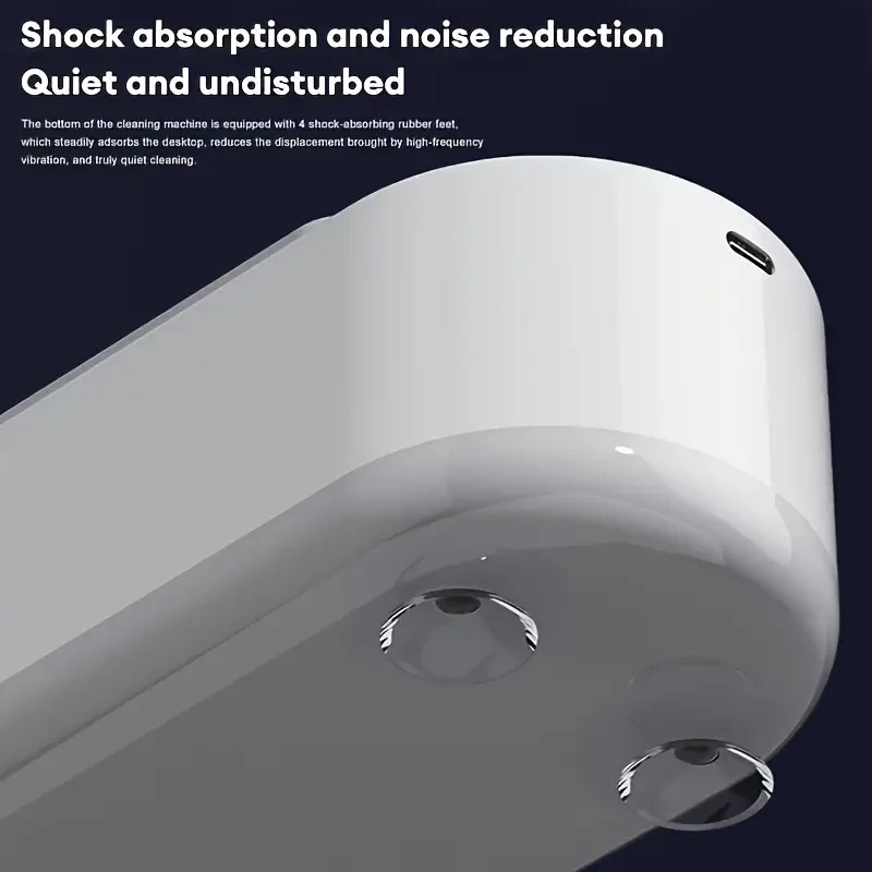 Denture Cleaner With Built-in Lithium Battery - Portable Ultrasonic Cleaning Machine For Dentures, Jewelry, Glasses, And Watches