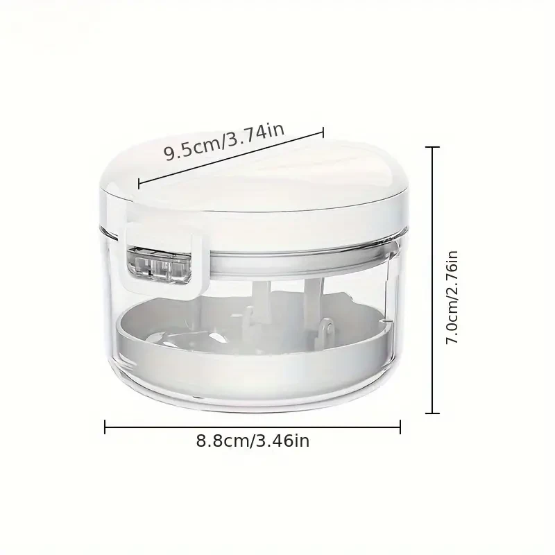 Portable Invisalign & Denture Storage Case Orthodontic Retainer Container Box with Ventilation Holes for Travel & Home Use