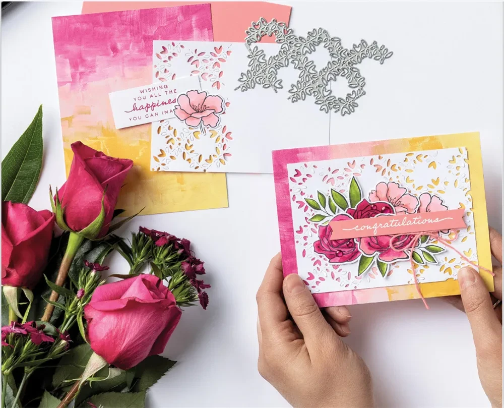 Photo Album Greeting Card Making Cutting Die Transparent Stamp