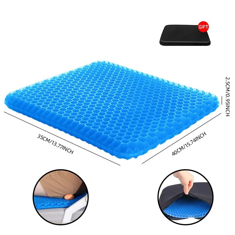 Gel Seat Cushion with Honeycomb Design