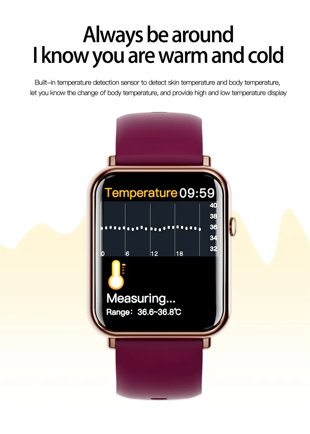 Zinc Alloy Smart waterproof watch