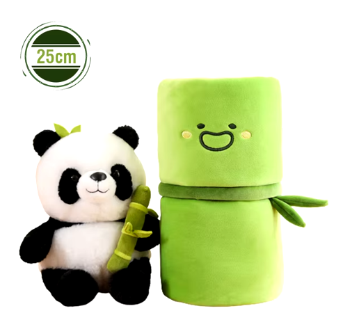 25 40CM Kawaii Bamboo Tube Panda