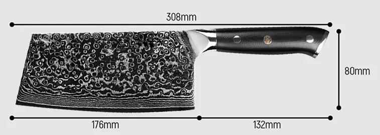 Household Forged Pattern Kitchen Set Knives