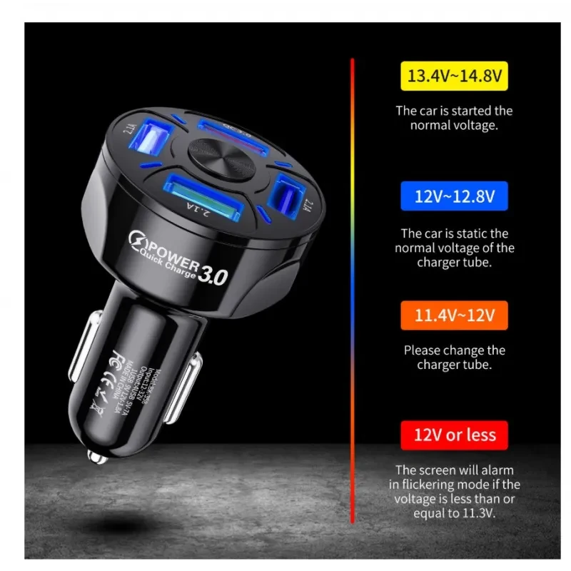 4 in 1 Fast Charge Car Charger