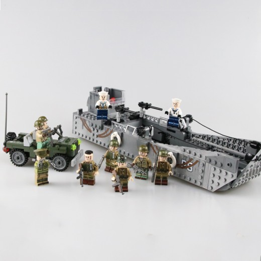 Iron Empire U.S. landing craft military model building blocks