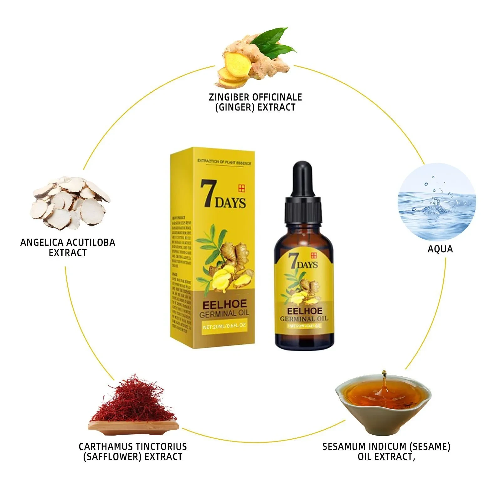 EELHOE Ginger Hair Care Liquid