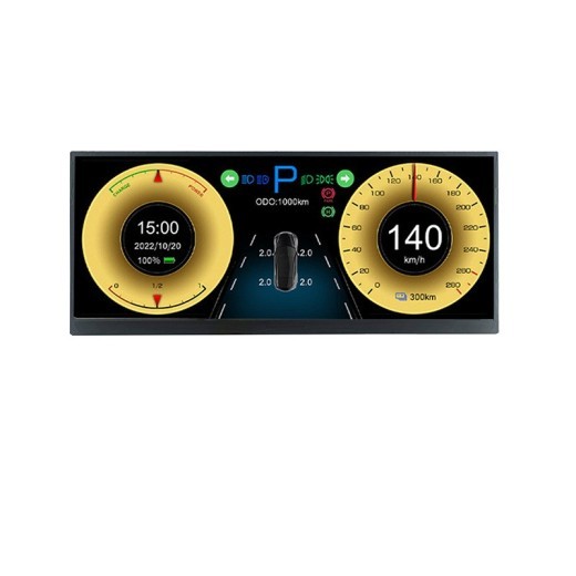 HD Multi-color Car Central Control Large Screen Vehicle Display Screen