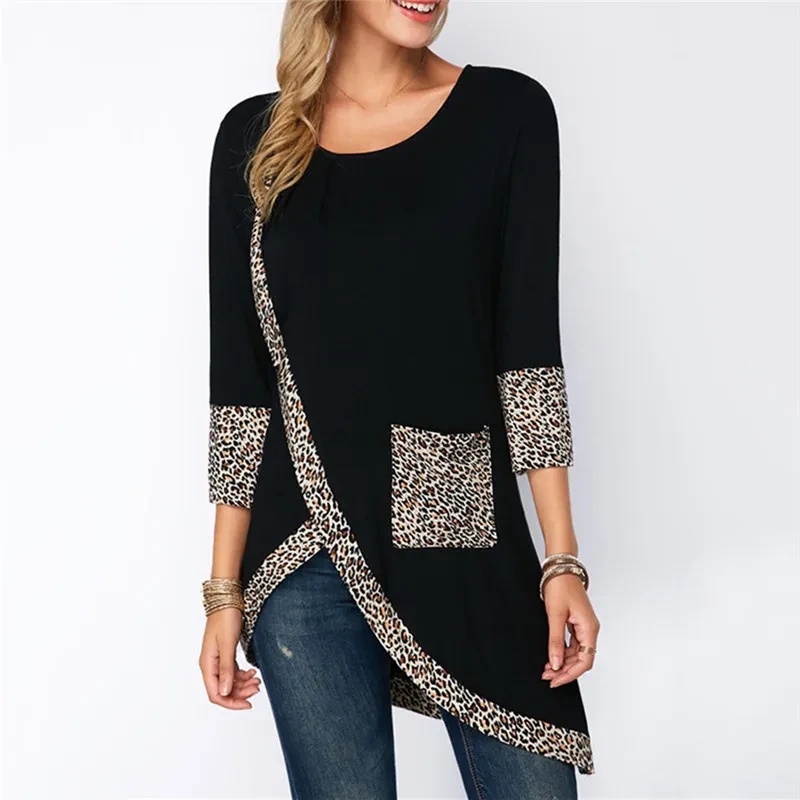 O-Neck Irregular Shirt WO-Neck Irregular Shirt Women Tops Autumn Spring Warm Blouseomen Tops Autumn Spring Warm Blouse