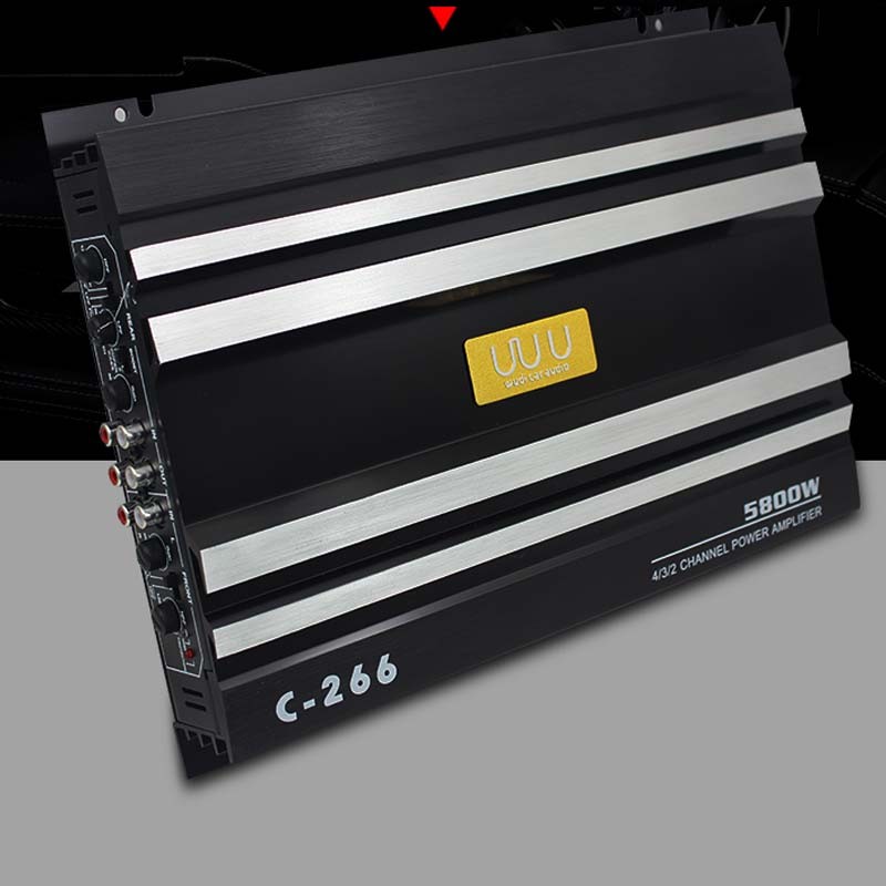 DI car audio subwoofer four-channel power amplifier 4 channel high-power power amplifier board 12V