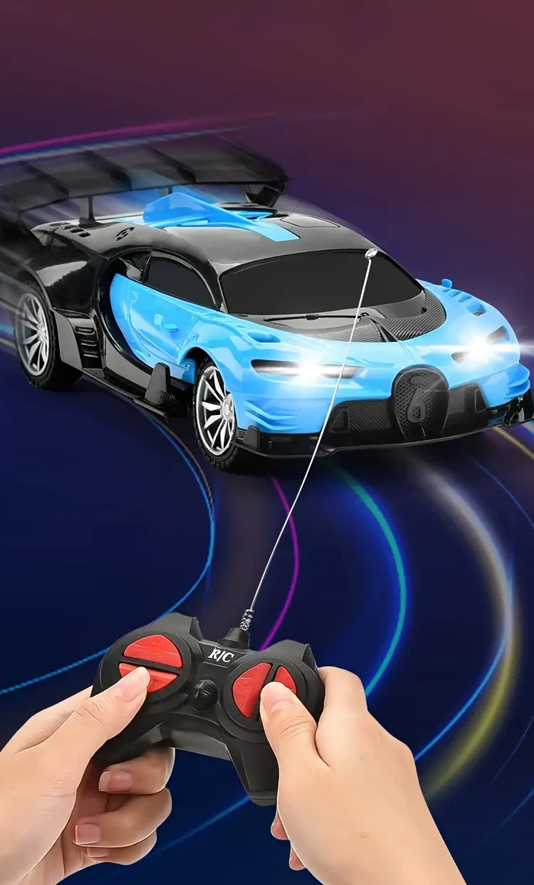 Remote Control Car Toy With LED Lights, High-speed Drifting Remote Control Car Toy, Birthday Gift Christmas, Halloween Gift (without Batteries)