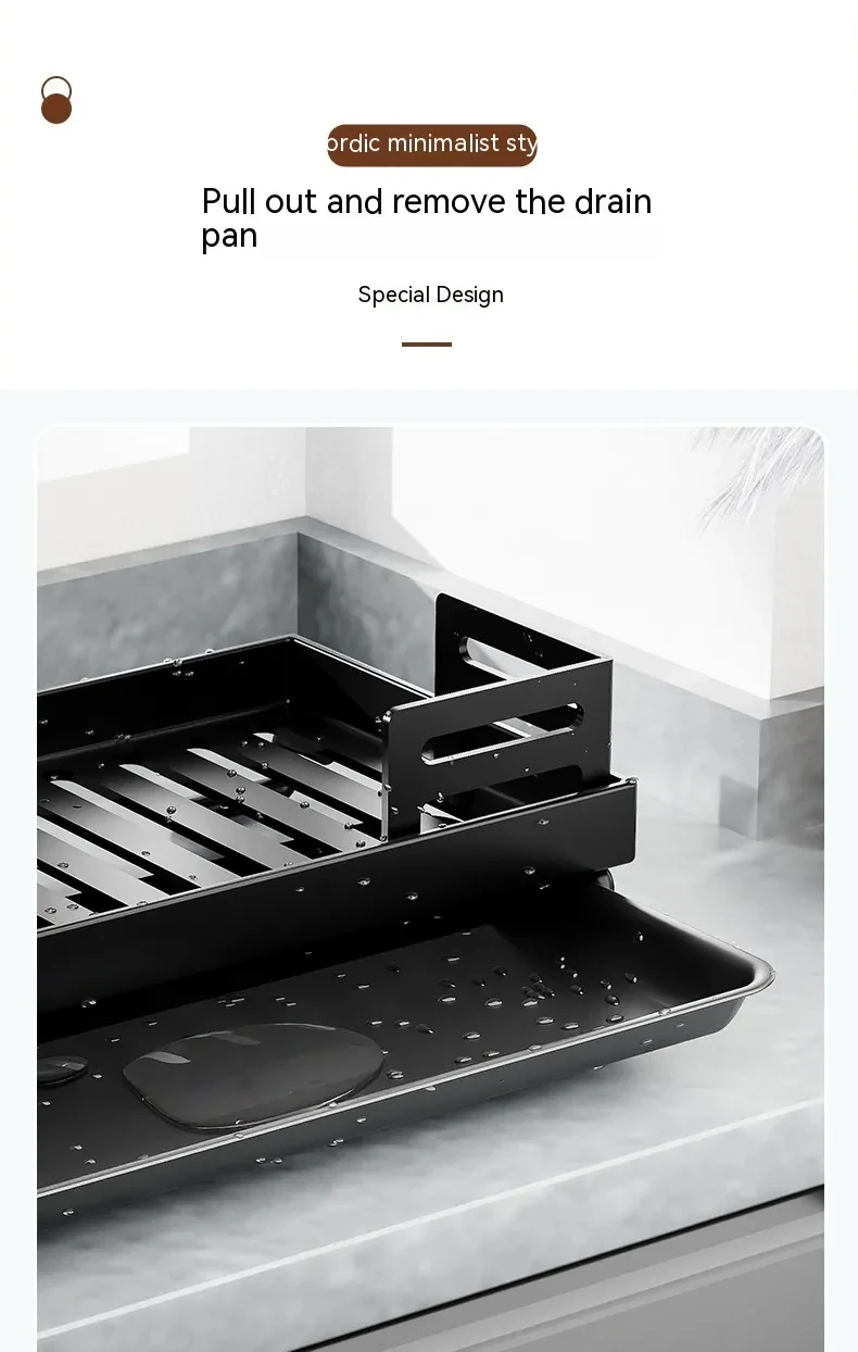 Kitchen Storage Rack Cloth Drain Rack No Punching