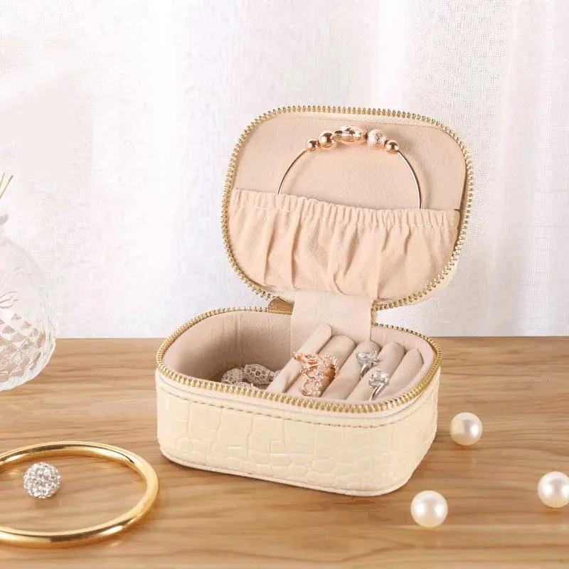 Jewelry Storage PU Leather Travel Jewelry Storage Portable Jewelry Box