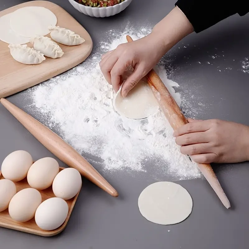 Pointed Wooden Rolling Pin for Dumplings
