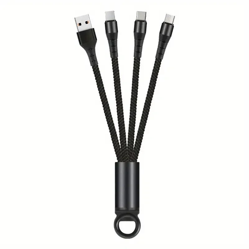 Universal Braided Three-in-One USB Charging Cable