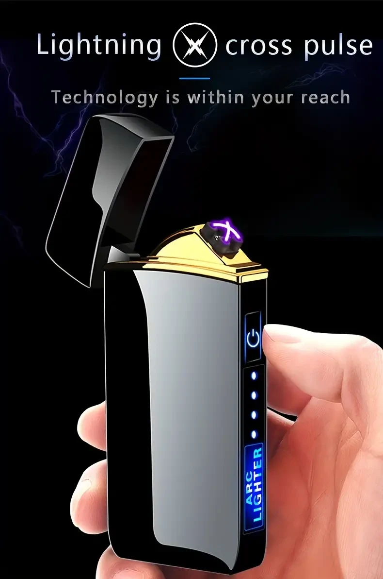 Outdoor Smart Arc Windproof USB Charging Lighter