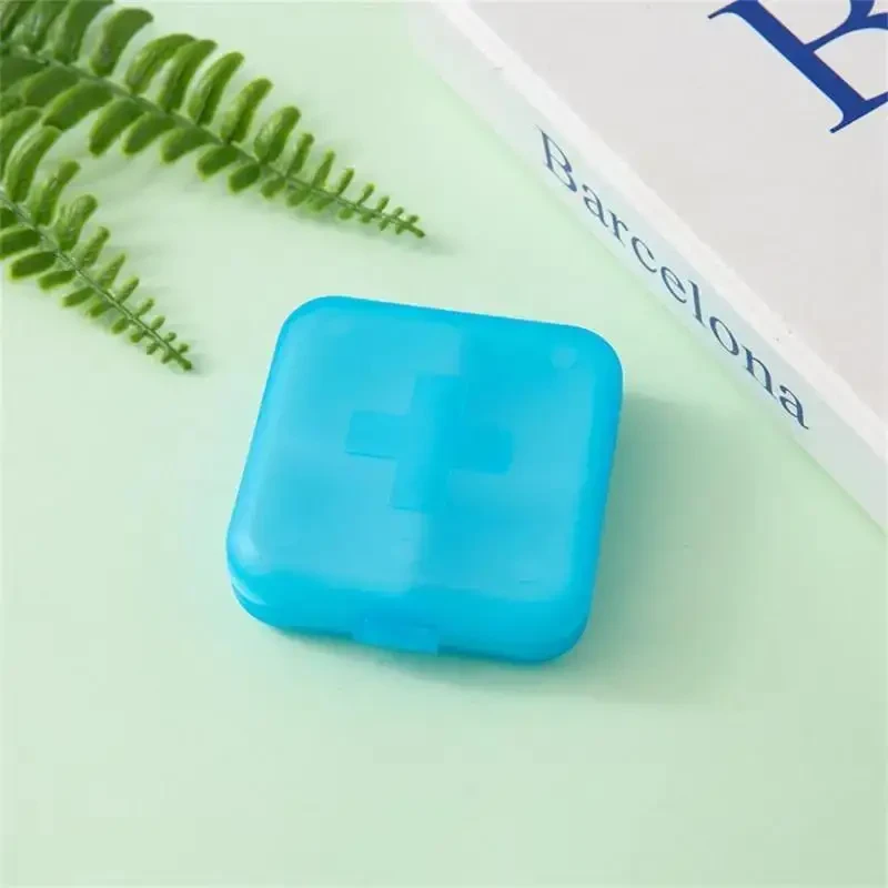 Portable Travel Pill Case with 4-Grid Organizer