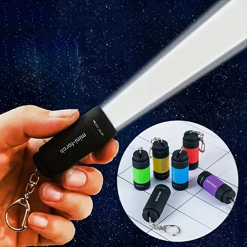 USB Rechargeable Mini Flashlight Keychain