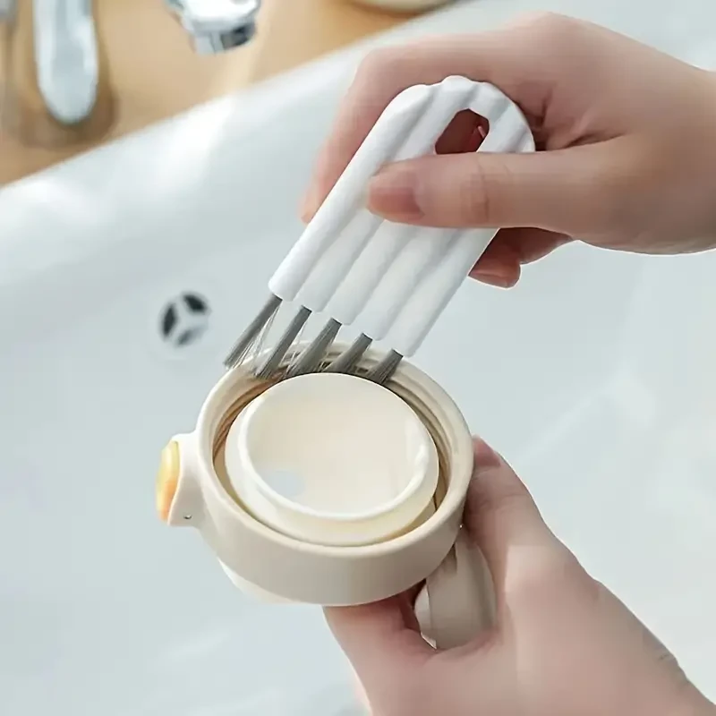 Multifunctional Flexible Gap Brush Cup Cover Groove Nipple Bottle Gap Brush Household Soft Bristles Cleaning Brush Keyboard Tool