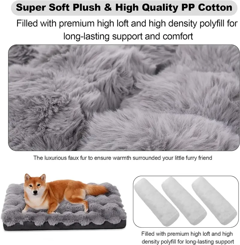 Orthopedic Dog Bed for Extra Large Dogs with Removable Washable Cover