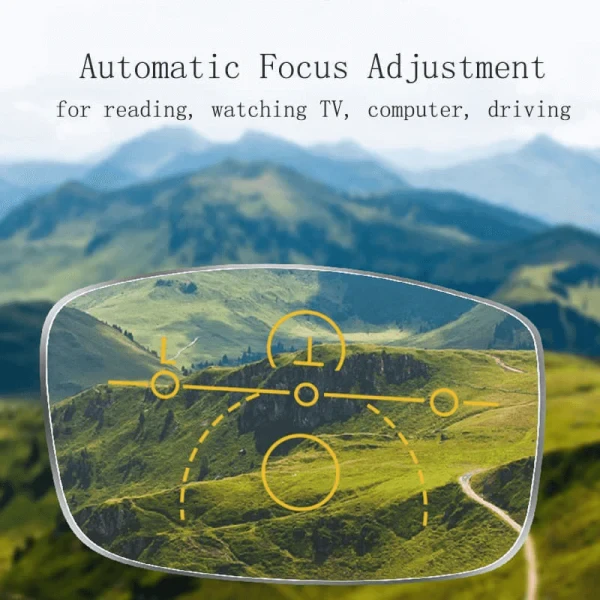 Biofocal Near FAR Progressive And Anti-Blue Eyewear HD lens Diamond-Cut